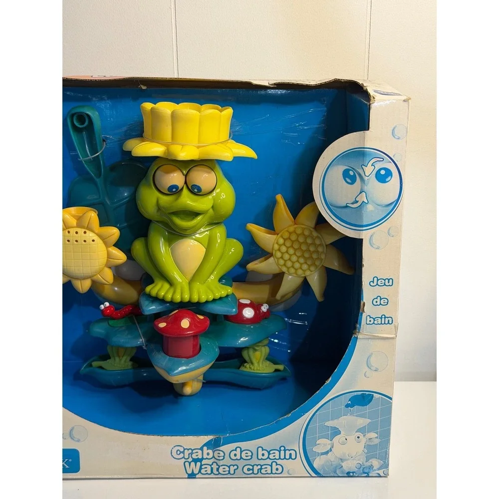 Lexibook Interactive Frog Bath Play Toy Green Yellow Blue Sunflower Lily Pad NEW